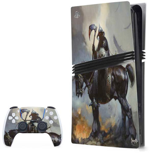 Death Dealer on Horseback by Frazetta PS5 Pro Bundle Skin
